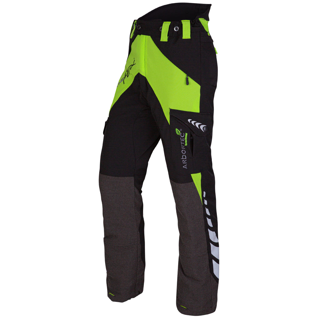 Arbortec Breatheflex Chainsaw Trousers Type C - Lime/Black - Skyland Equipment Ltd