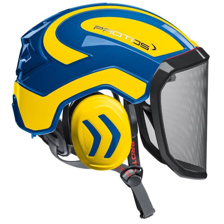 Protos Arborist Integral Helmet - Blue/Yellow - Skyland Equipment Ltd