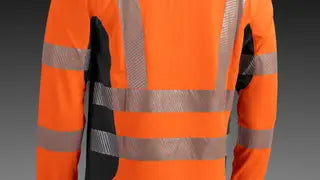 Work T-Shirt, High Viz, Technical LS, Extented Back