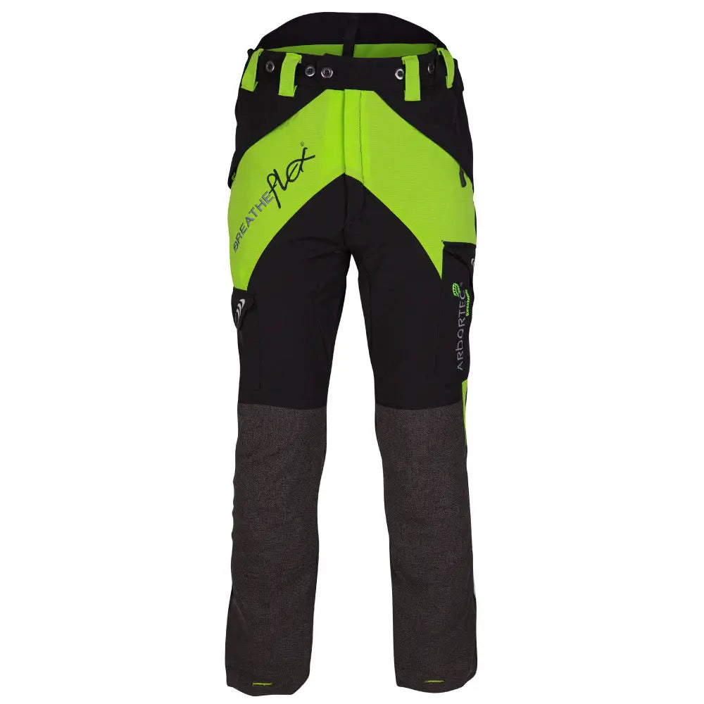 Arbortec Breatheflex Chainsaw Trousers Type A - Lime/Black - Skyland Equipment Ltd