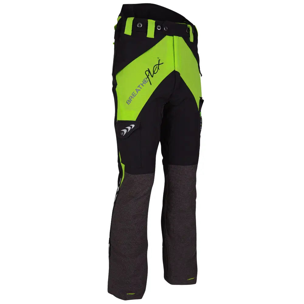 Arbortec Breatheflex Chainsaw Trousers Type C - Lime/Black - Skyland Equipment Ltd