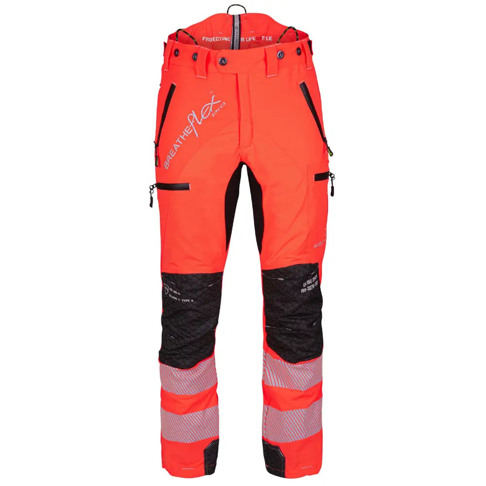Arbortec Breatheflex Pro Chainsaw Trousers Type C - Hi Viz Orange - Skyland Equipment Ltd