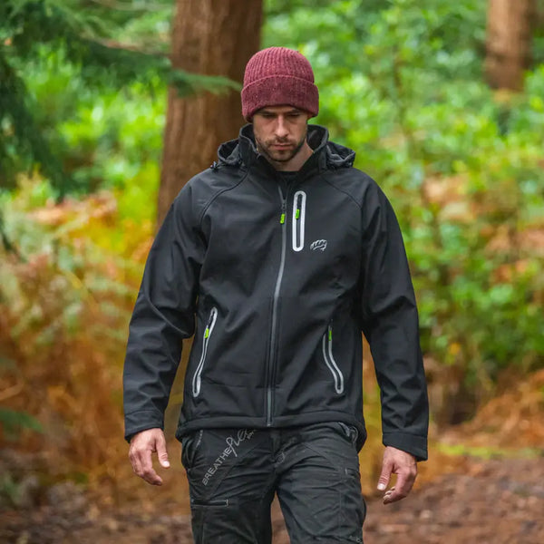 Arbortec Caiman BreatheDry Softshell - Black - Skyland Equipment Ltd