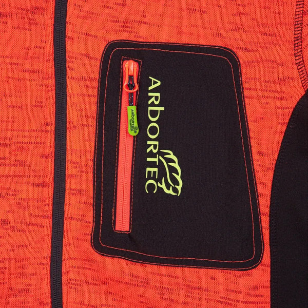 Arbortec Kudu Plus Melange Zip Sweater - Orange - Jacket