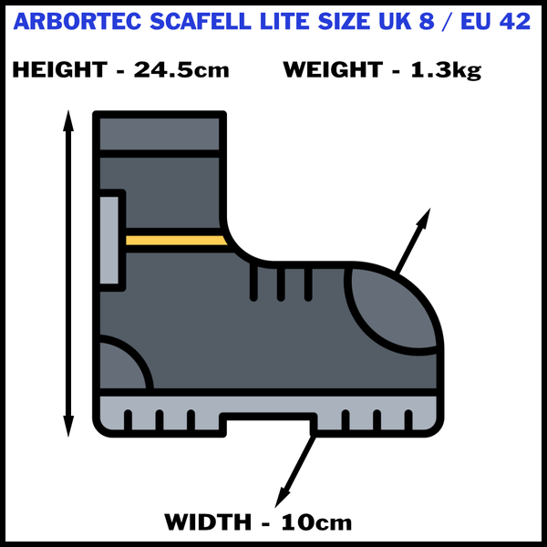 Arbortec Scafell Lite Chainsaw Boots (Free T-Shirt & Socks)