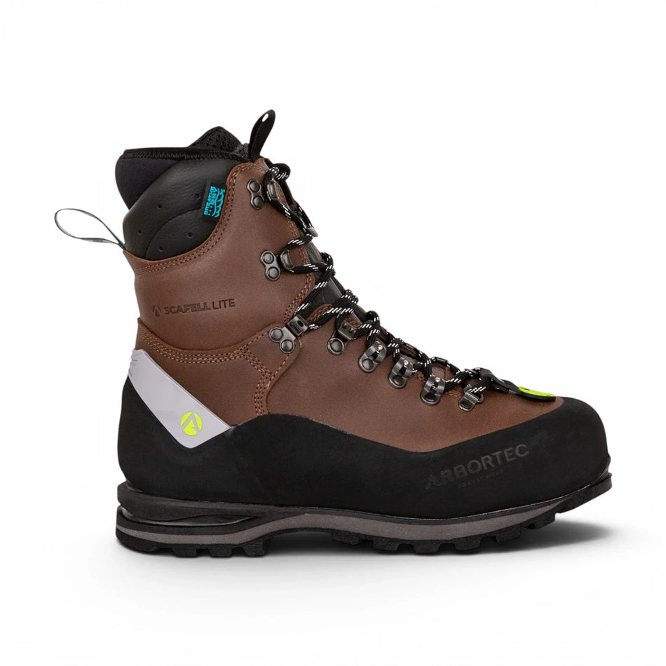 Arbortec Scafell Lite Chainsaw Boots (Free Socks) - Brown - Footwear