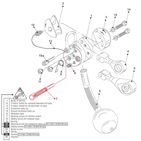 ART Lockjack Clutch Screw - Skyland Equipment Ltd