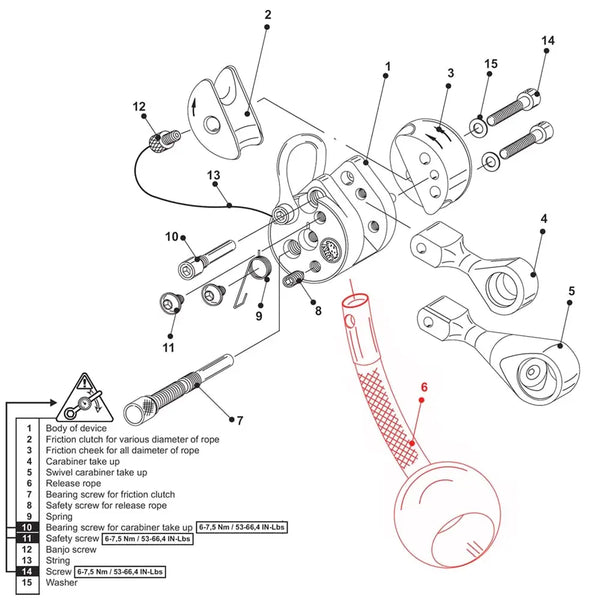 ART Lockjack Sport Release Toggle & Rope - Skyland Equipment Ltd