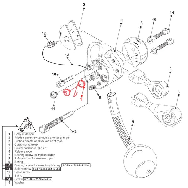 ART Lockjack Spring & Screw - Skyland Equipment Ltd