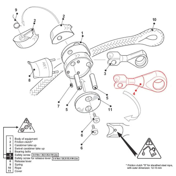 ART Positioner 2 Replacement Swivel - Skyland Equipment Ltd