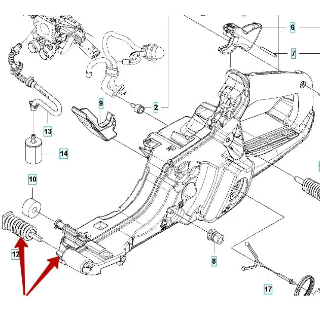 AV Spring (Fuel Tank Front) - Husqvarna 503 85 41-04 - Skyland Equipment Ltd