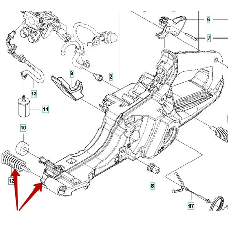 AV Spring (Fuel Tank Front) - Husqvarna 503 85 41-04 - Skyland Equipment Ltd
