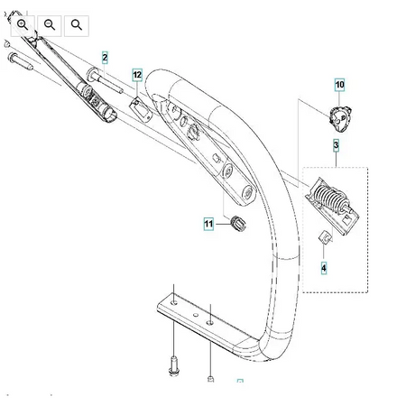 AV Spring Hard (Handle) - Husqvarna 572 XP/XPG - Skyland Equipment Ltd