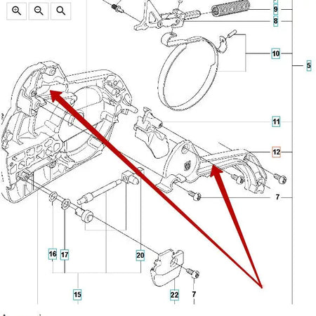 Brake Cover - Husqvarna 505 19 70-03 - Skyland Equipment Ltd