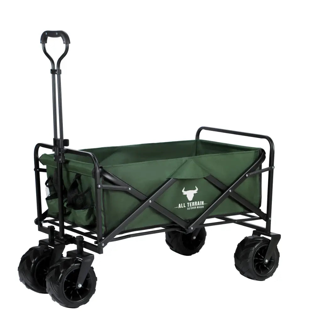 Bull All Terrain Folding Outdoor Wagon – Green - Cart