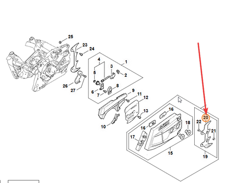 Bumper Spike - Stihl 0000 660 0801 - Spare Part