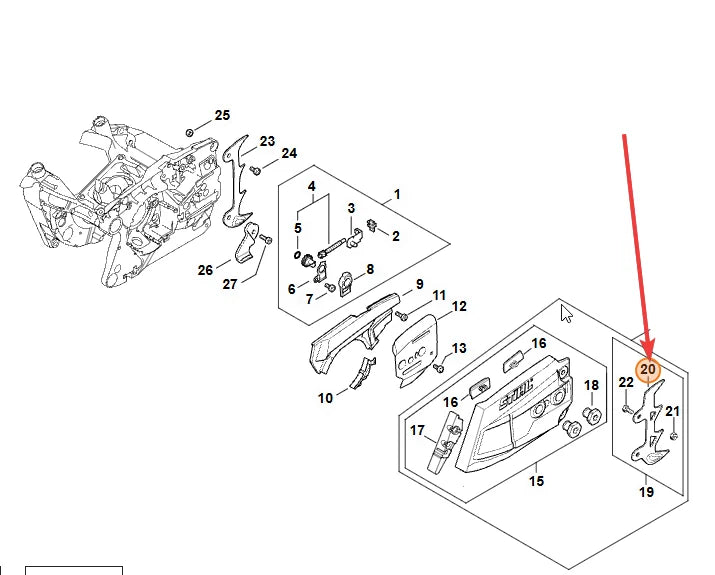Bumper Spike - Stihl 0000 660 0801 - Spare Part