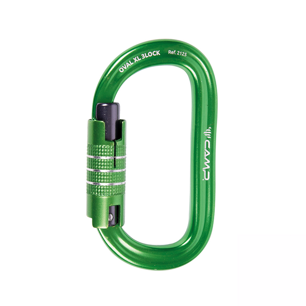 CAMP Oval XL Carabiner - 3 Lock Green