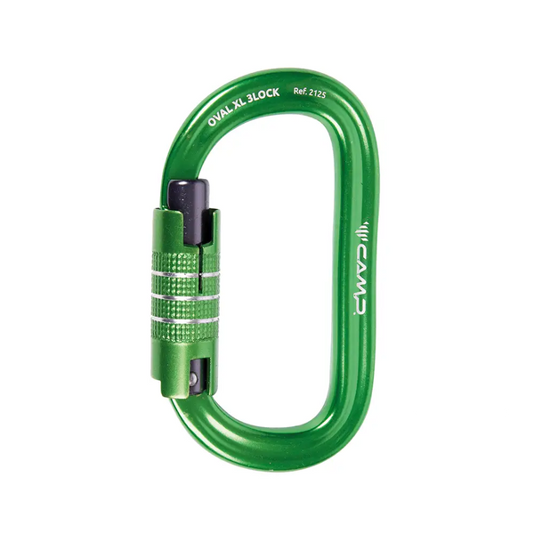 CAMP Oval XL Carabiner - 3 Lock Green - Caritool