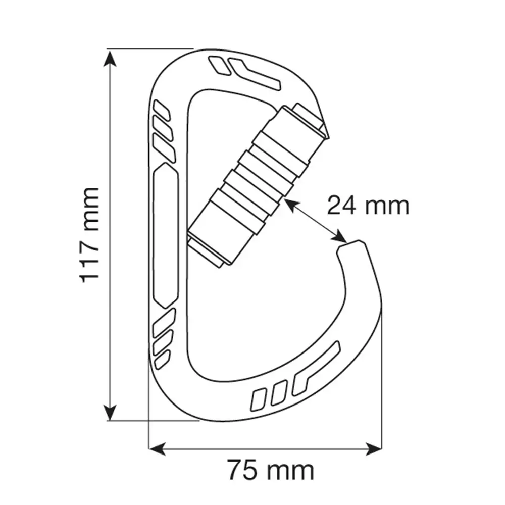 CAMP XL Carabiner - 3 Lock Blue - Carabiner