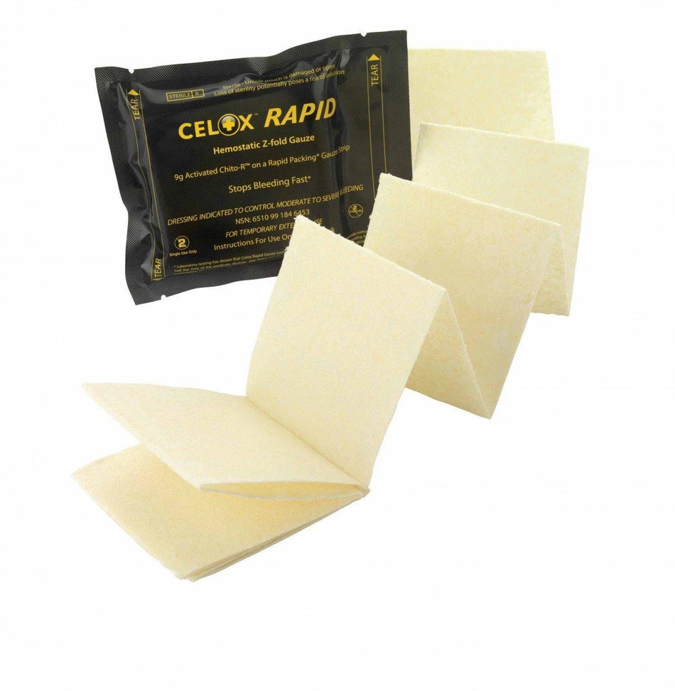 Celox Rapid Z-Fold Gauze - Skyland Equipment Ltd