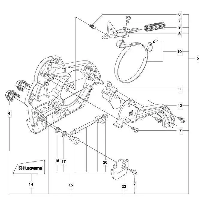 Clutch Cover - Husqvarna 550 XP / 560 XP - Skyland Equipment Ltd
