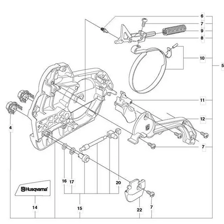 Clutch Cover - Husqvarna 550 XP / 560 XP - Skyland Equipment Ltd