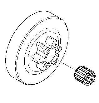 Clutch Drum and Needle Bearing - Husqvarna T540XP - Skyland Equipment Ltd