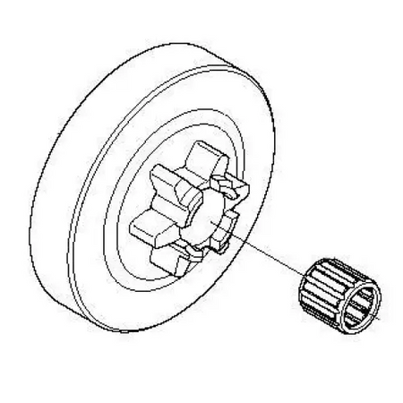 Clutch Drum and Needle Bearing - Husqvarna T540XP - Skyland Equipment Ltd