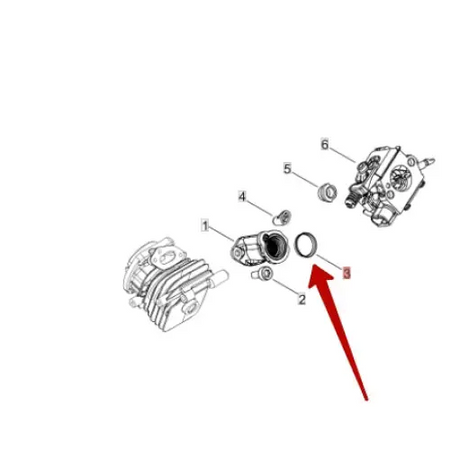 Collar 14 (washer) - Echo V358-000220 - Bellows Intake