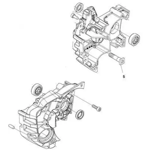 Crankcase Assembly - Husqvarna T540XP - Skyland Equipment Ltd