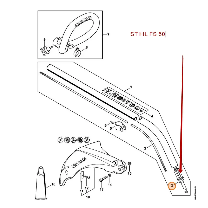 Drive Side - Stihl 4144 640 5900 - Grass Blade
