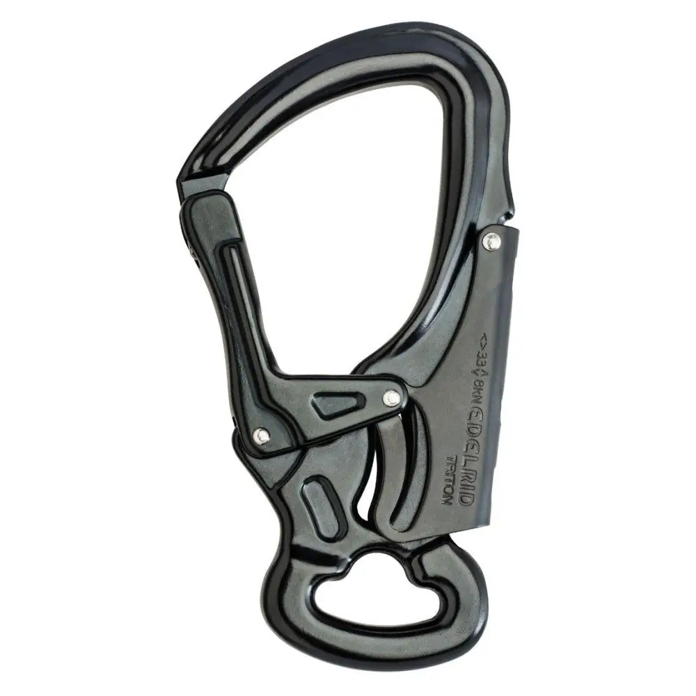 Edelrid DSG Triton Connector - 2 Way - Black - Skyland Equipment Ltd