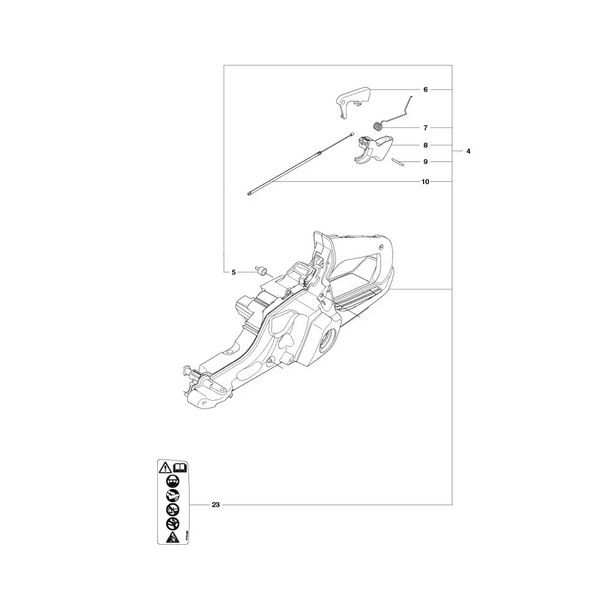 Fuel Tank Handle - Husqvarna 550 XP / XPG - Skyland Equipment Ltd