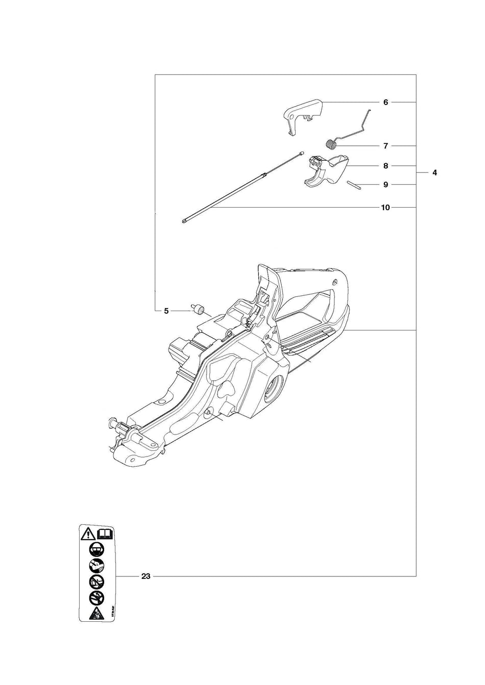 Fuel Tank Handle - Husqvarna 550 XP / XPG - Skyland Equipment Ltd