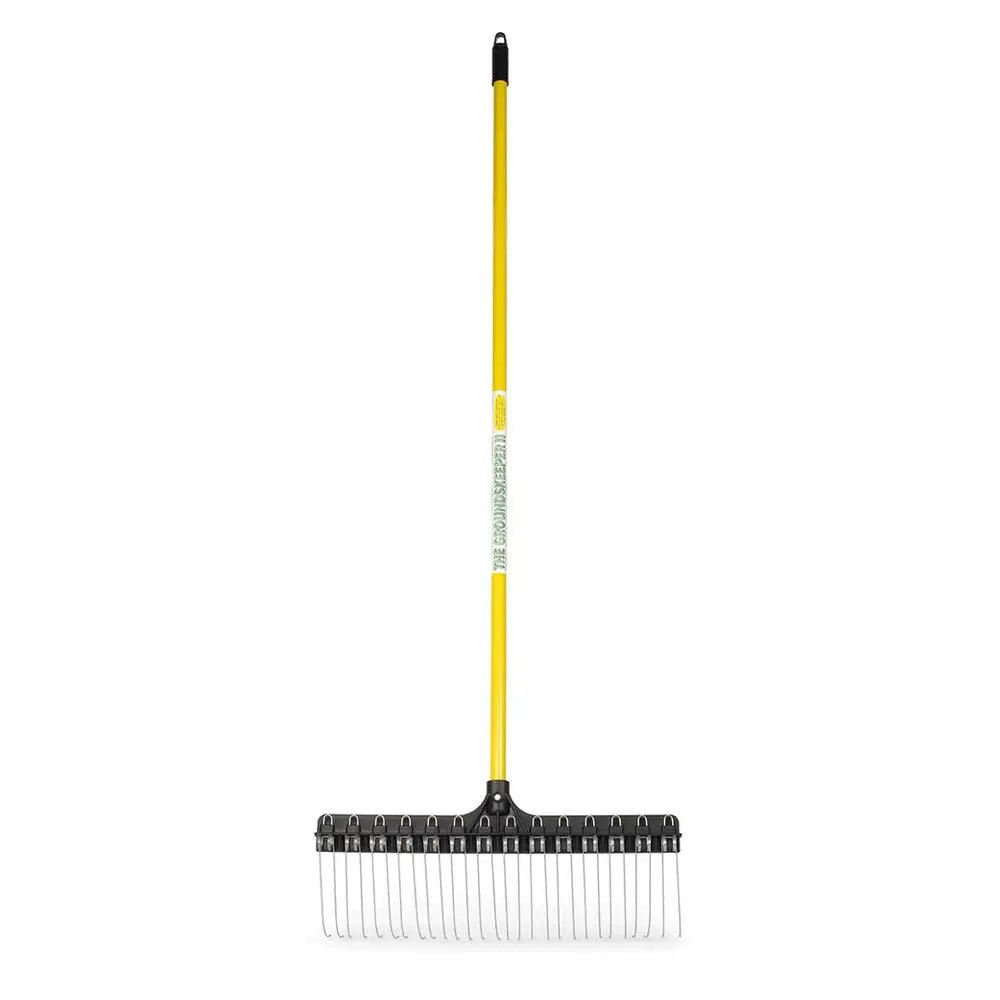 GROUNDSKEEPER II 21″ RAKE WITH 55″ YELLOW HANDLE - Rake