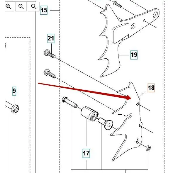 Husqvarna Chainsaw Spike - Inner - Skyland Equipment Ltd