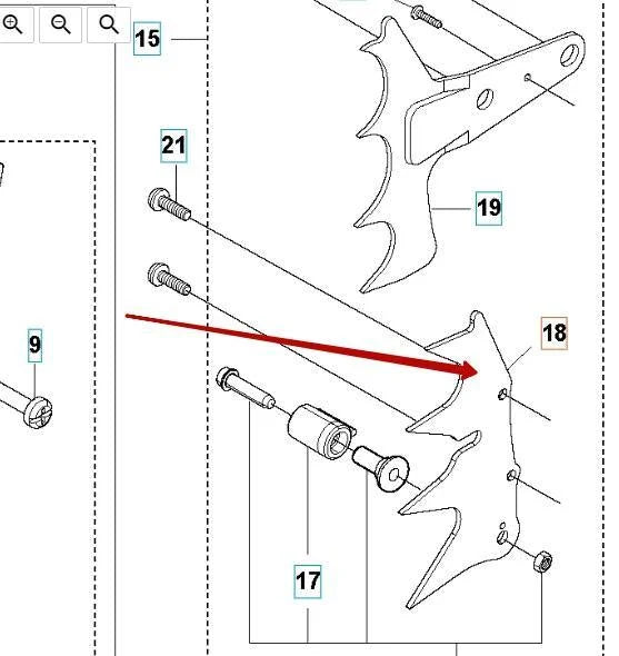 Husqvarna Chainsaw Spike - Inner - Skyland Equipment Ltd