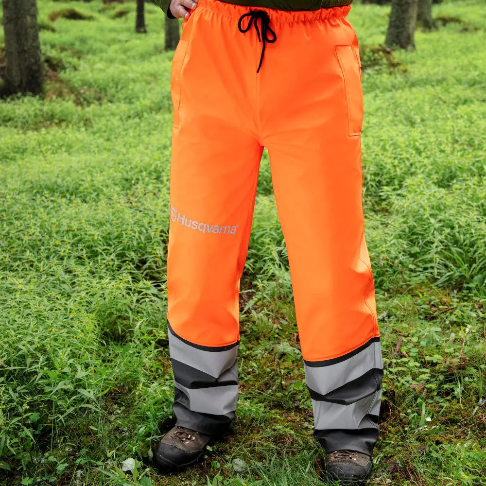 Husqvarna Functional Hi-Viz Rain Trousers - Skyland Equipment Ltd
