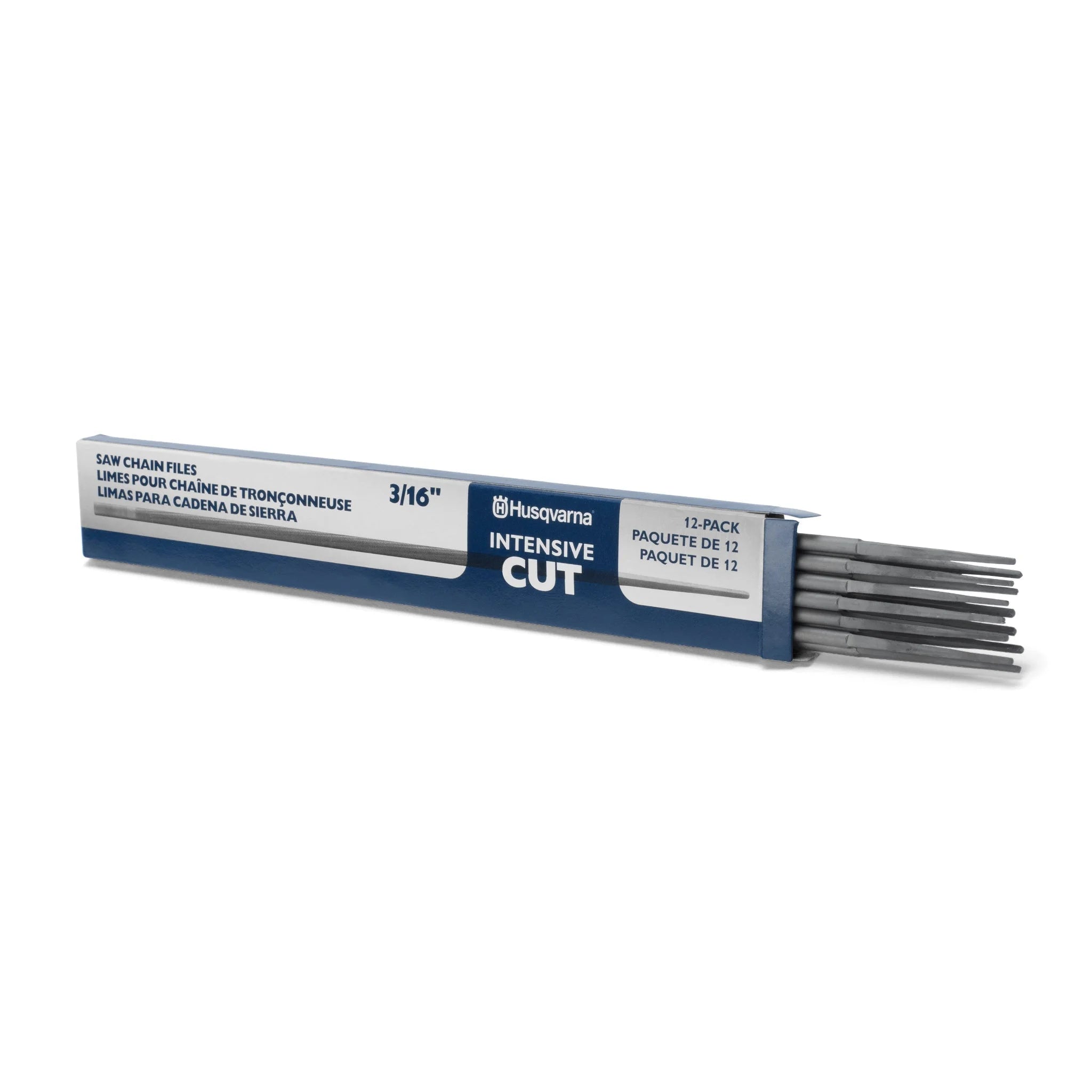 Husqvarna Intensive Cut Chainsaw Files - 12 Pack - Consumable