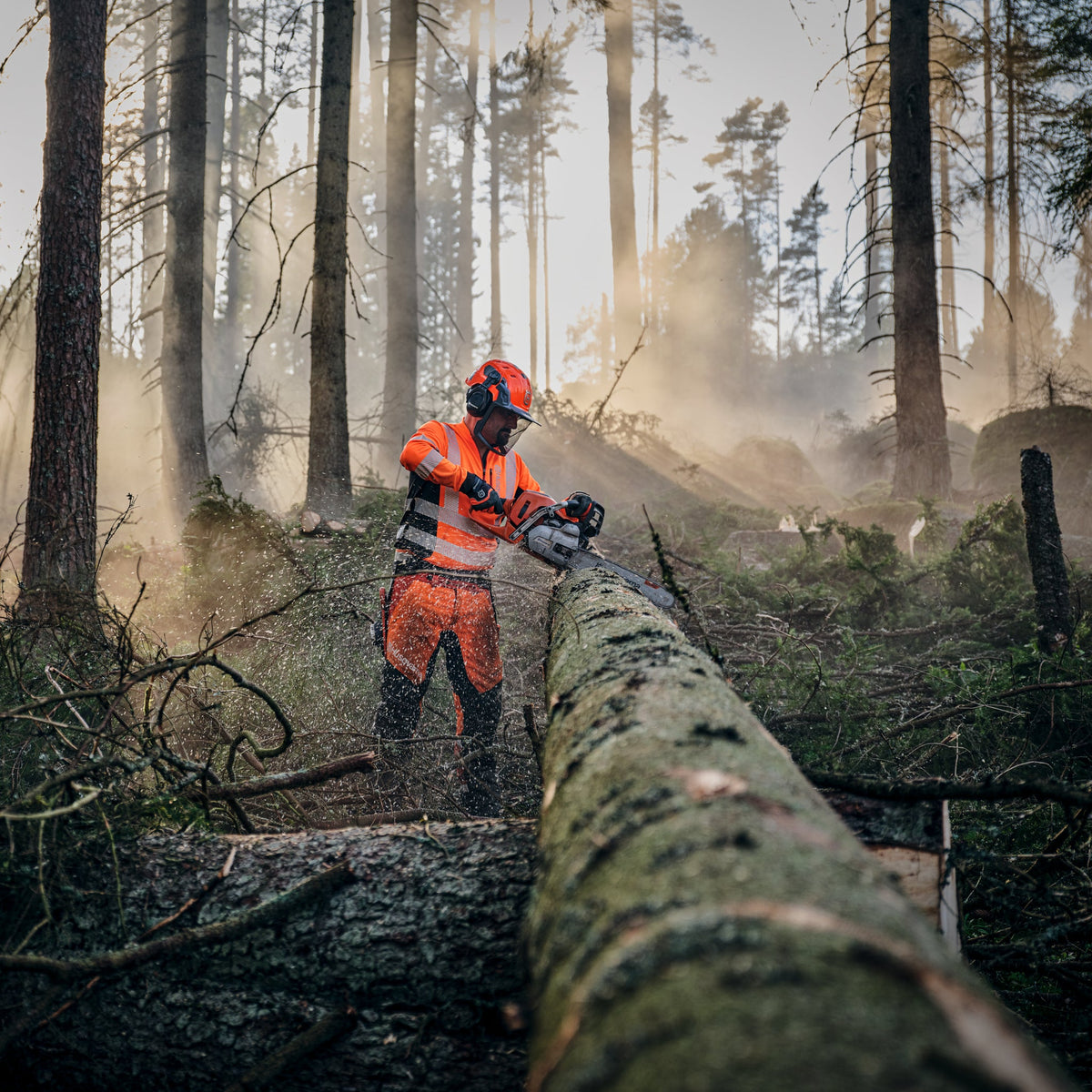 Husqvarna Long Sleeve Technical Hi-Viz T-Shirt - Clothing