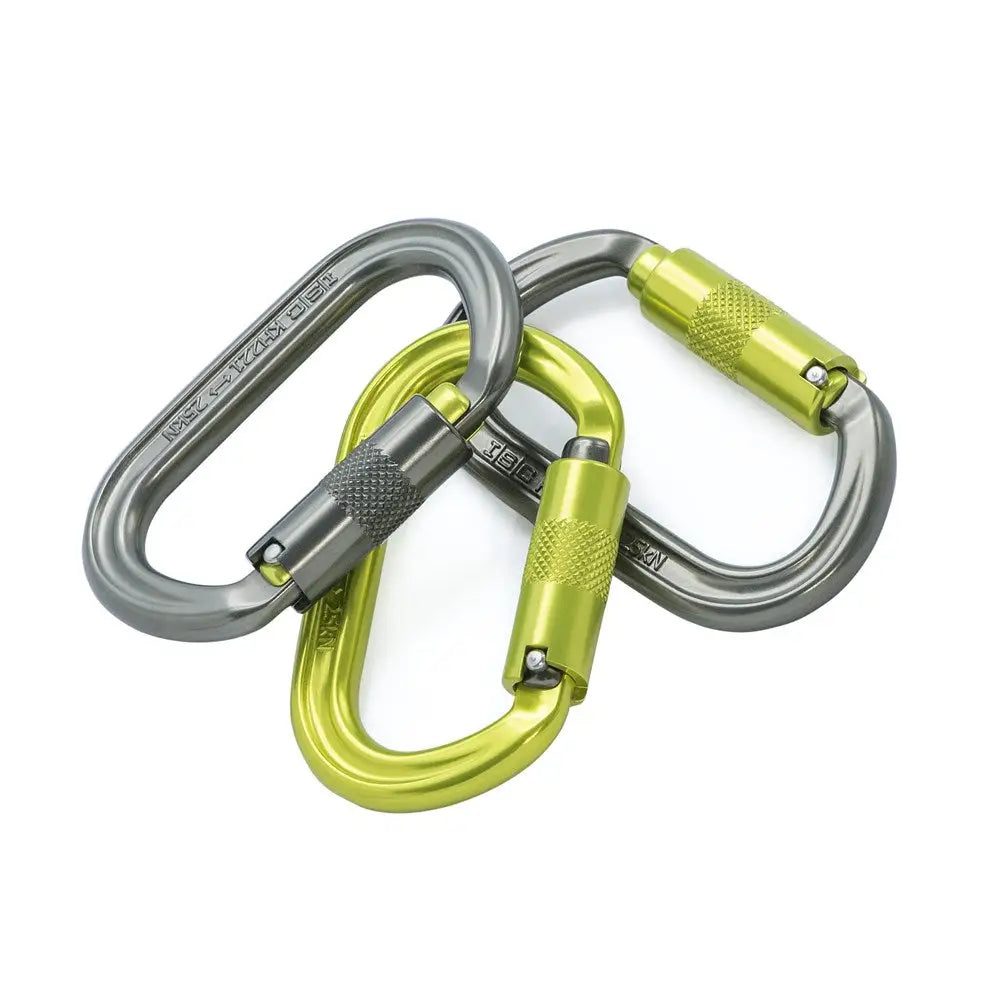 ISC Oval Carabiners - 3-Way (3-pack) - Skyland Equipment Ltd