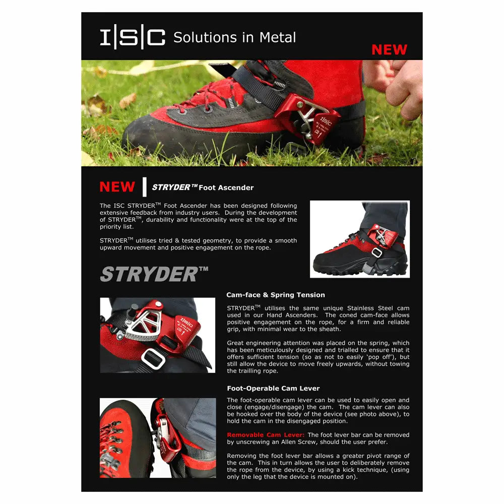 ISC Stryder Foot Ascender - Skyland Equipment Ltd