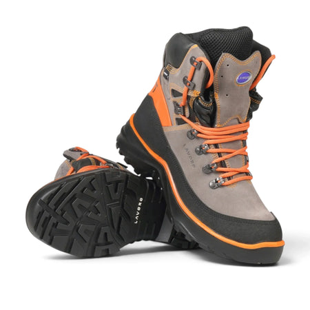 Lavoro EliTree forestry boot – three-quarter view highlighting double-density PU rubber sole
