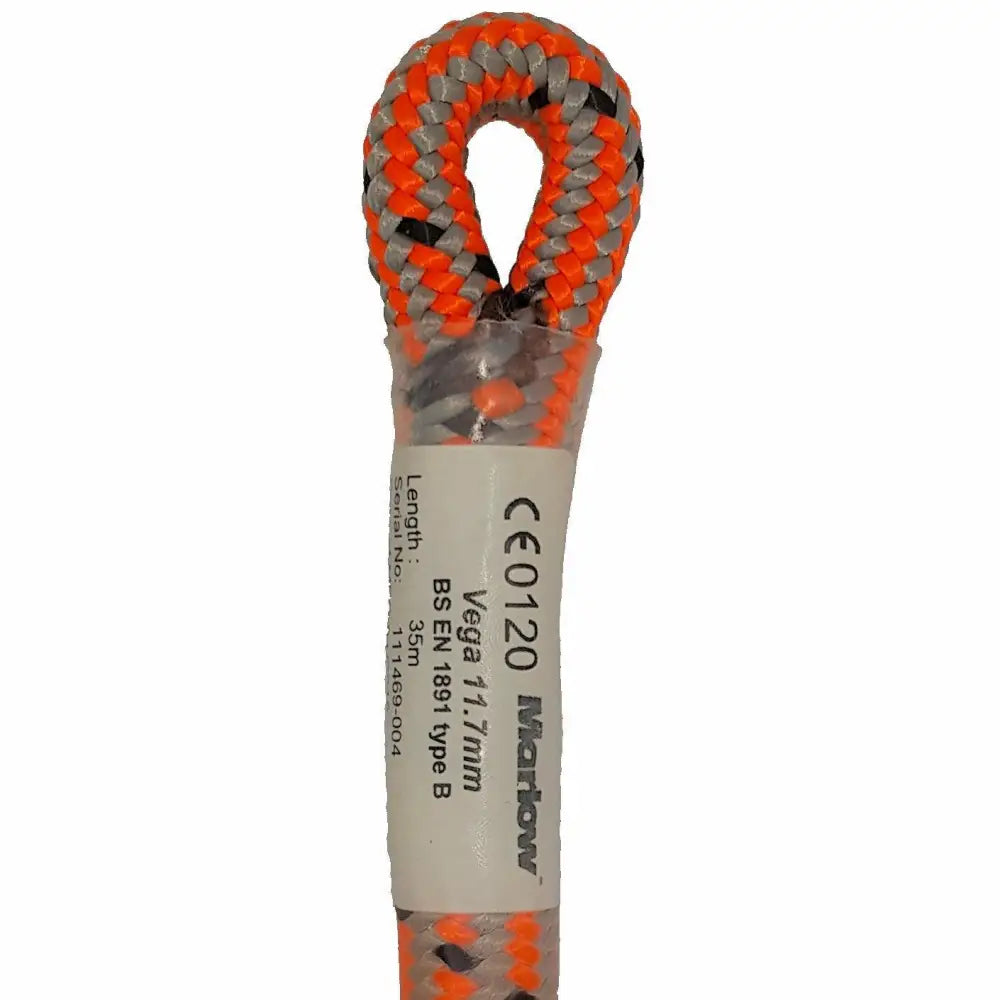 Marlow Vega Spliced Rope - Orange 11.7mm - Skyland Equipment Ltd
