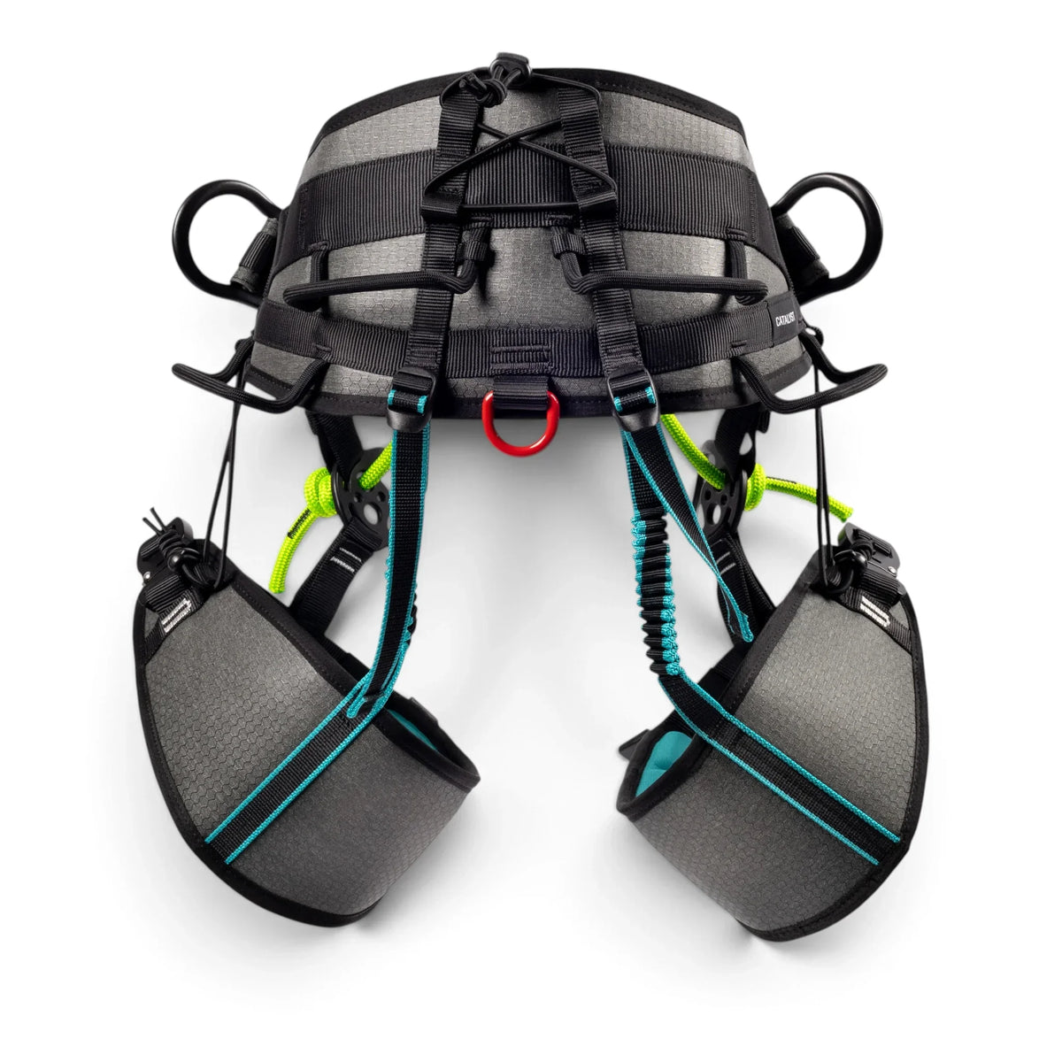 Notch Catalyst climbing harness rear detail

