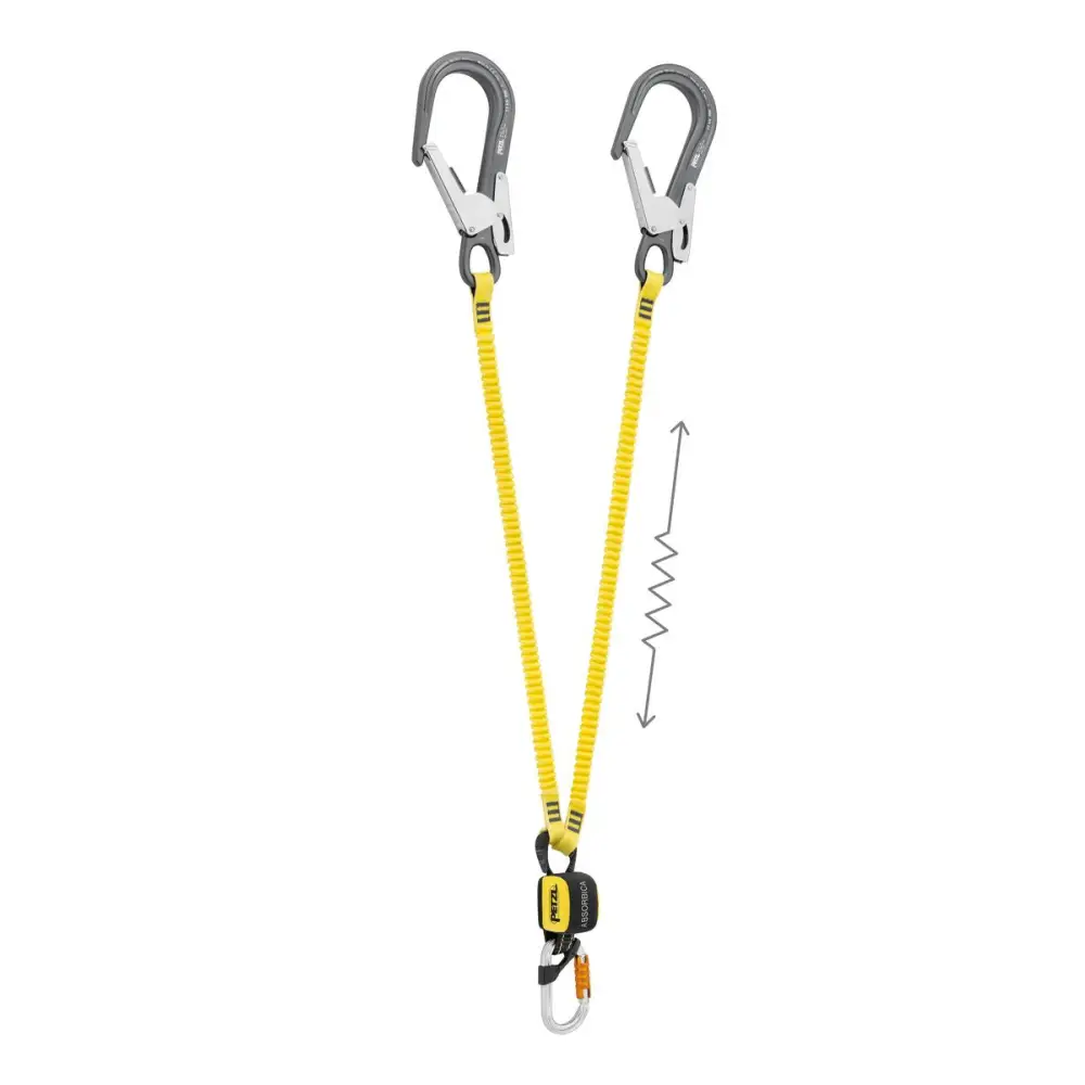 Petzl Absorbica-Y MGO Connectors - European - 150cm - Lanyard