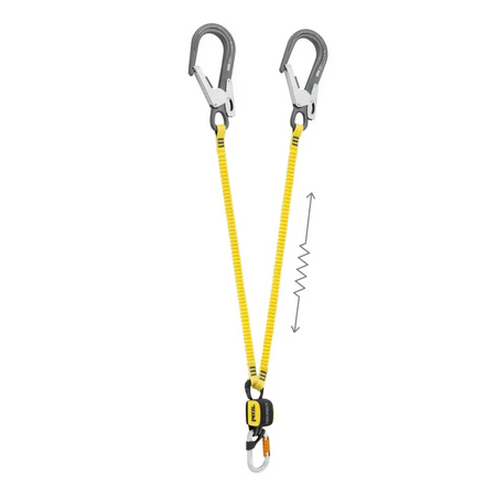 Petzl Absorbica-Y MGO Connectors - European - 150cm - Lanyard