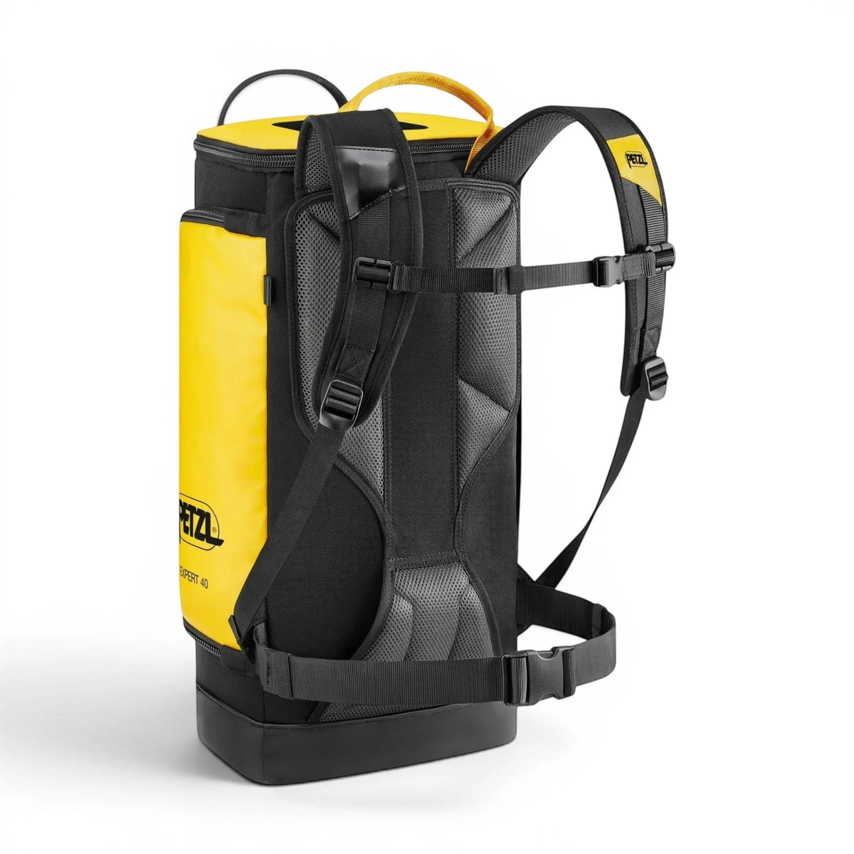 Skyland Equipment Ltd Petzl Expert 40 yellow and black durable TPU gear backpack with padded shoulder straps