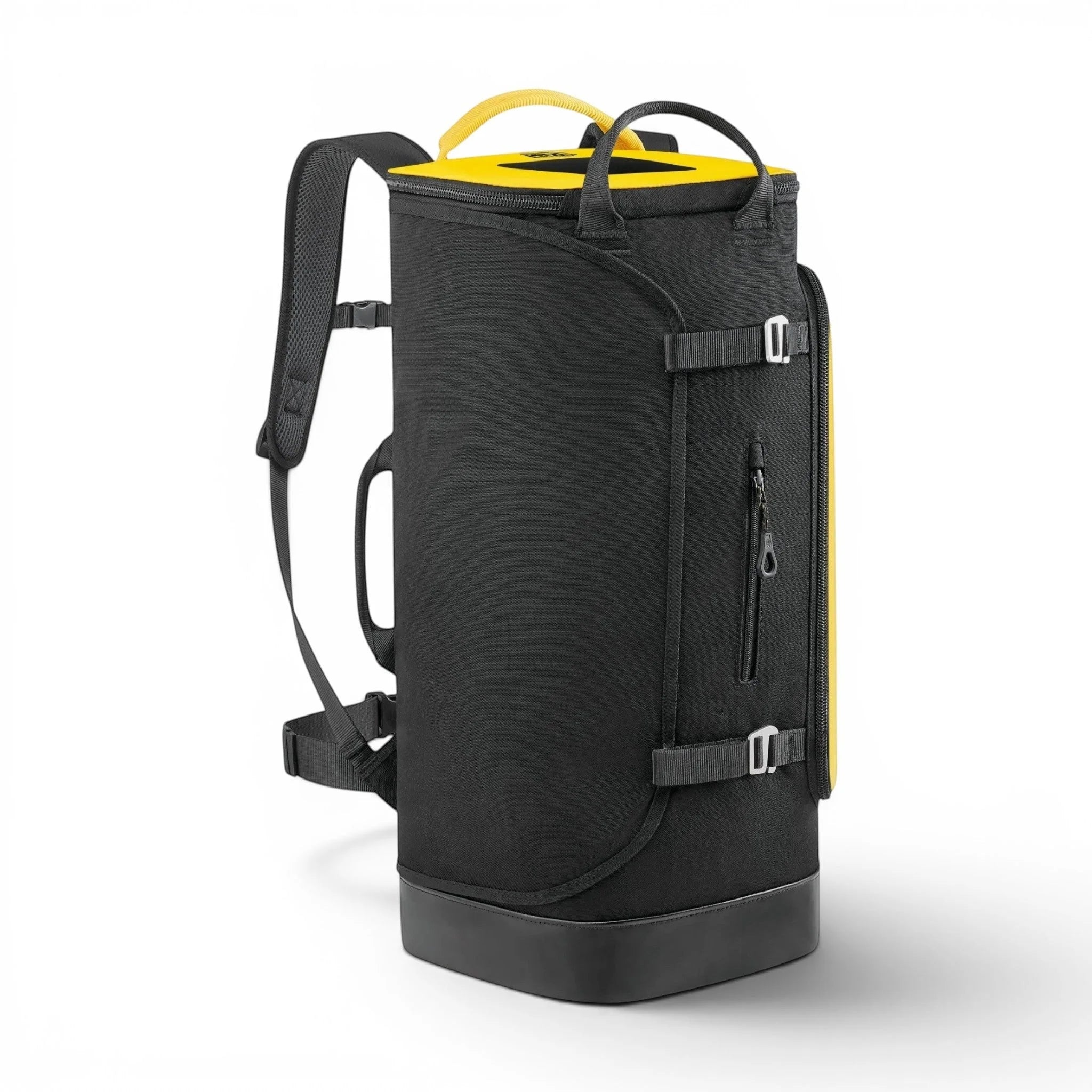 Skyland Equipment Ltd Petzl Expert 40 black and yellow durable TPU equipment backpack with padded straps